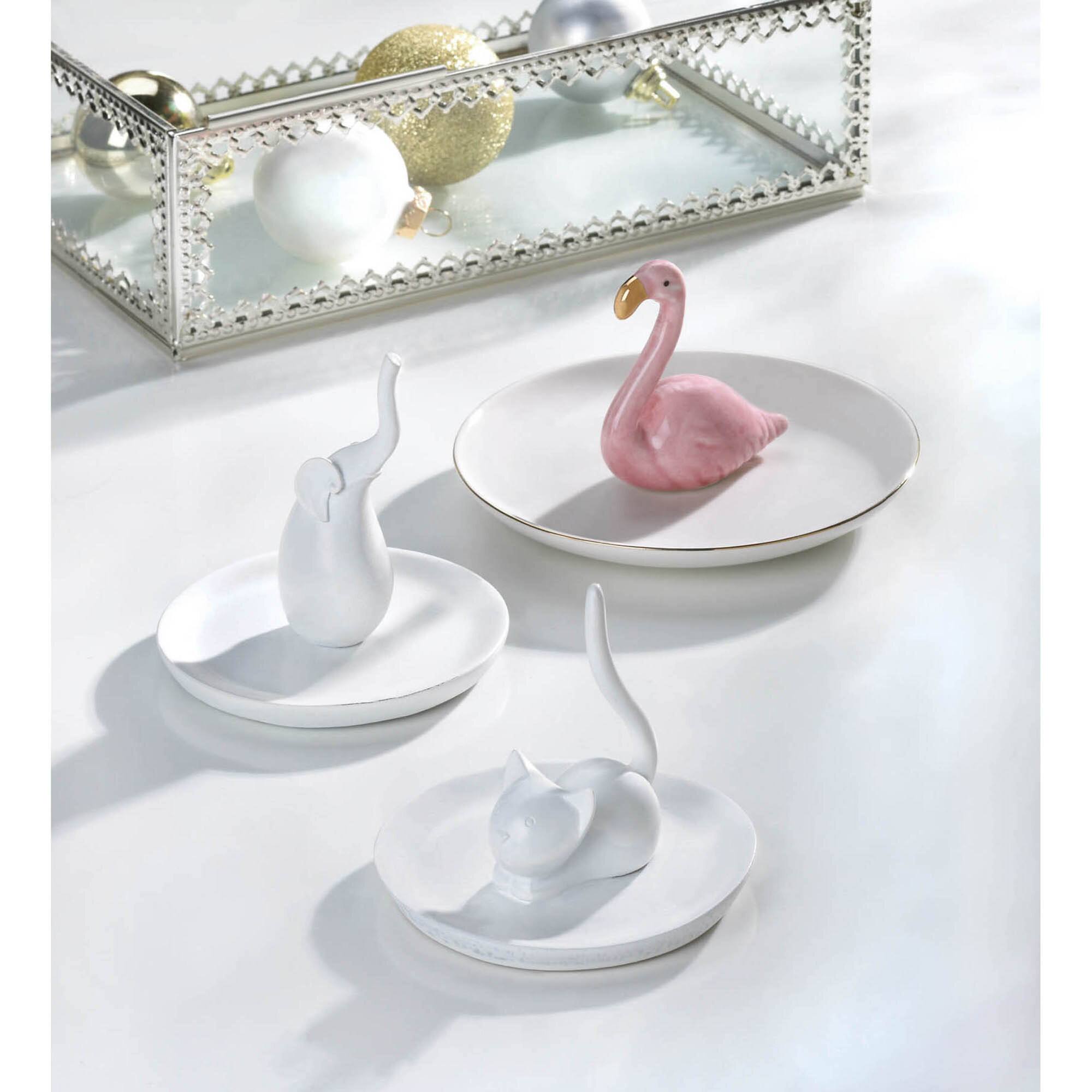 5" Flamingo Ring Dish